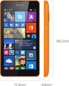 Microsoft-Lumia-535-Orange-Razmery